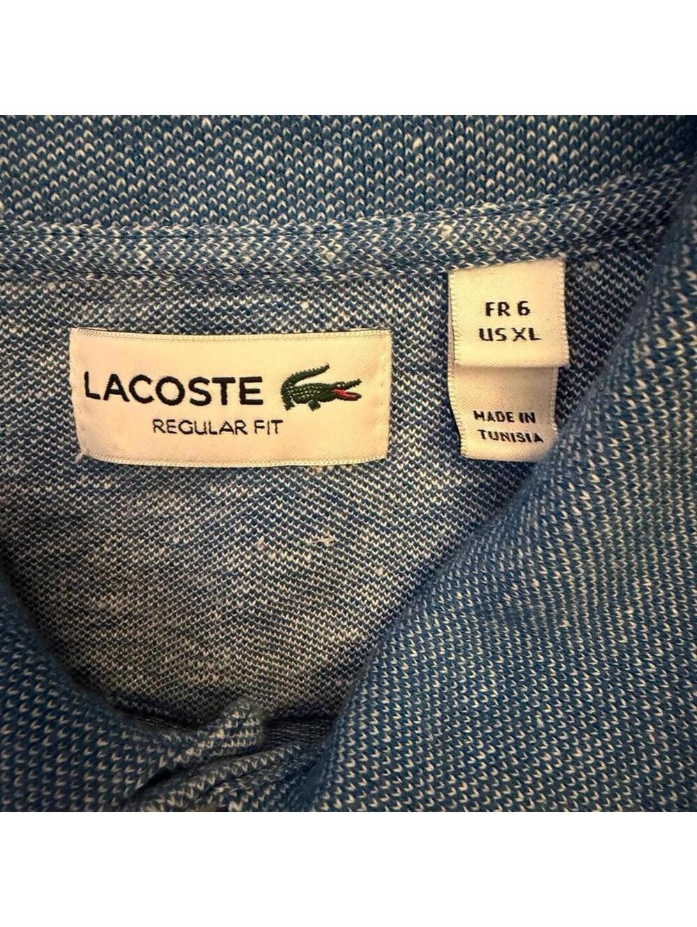 Lacoste blue polo shirt Size 6 XL #preppy #classic - Picture 3 of 5